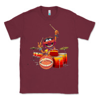 Burgundy The muppets animal drummer Classic Tee - StudioElite