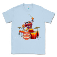 Dusty Blue The muppets animal drummer Classic Tee - StudioElite