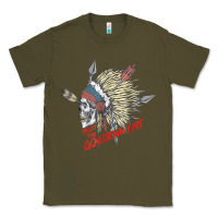 Army Green trust the government skull native american chief native t shirt Classic Tee - StudioElite