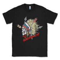 Black trust the government skull native american chief native t shirt Classic Tee - StudioElite