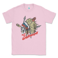 Bubblegum Pink trust the government skull native american chief native t shirt Classic Tee - StudioElite