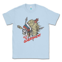 Dusty Blue trust the government skull native american chief native t shirt Classic Tee - StudioElite