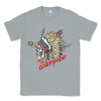 Heather Grey trust the government skull native american chief native t shirt Classic Tee - StudioElite
