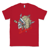 Red trust the government skull native american chief native t shirt Classic Tee - StudioElite