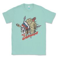 Seafoam trust the government skull native american chief native t shirt Classic Tee - StudioElite