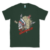 Sports Green trust the government skull native american chief native t shirt Classic Tee - StudioElite