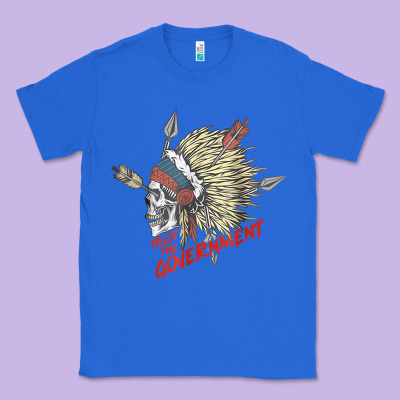 Trust The Government Skull Native American Chief Native T Shirt Classic Tee Designed By Studioelite