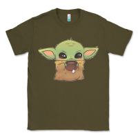 Army Green Baby yoda Classic Tee - StudioElite