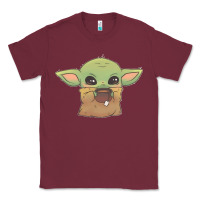 Burgundy Baby yoda Classic Tee - StudioElite