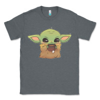 Charcoal Heather Baby yoda Classic Tee - StudioElite