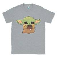 Heather Grey Baby yoda Classic Tee - StudioElite