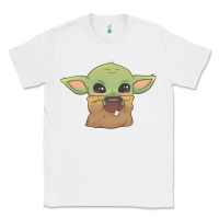 White Baby yoda Classic Tee - StudioElite