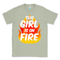 Matcha This Girl Is On Fire Fierce Lady Woman Power Go Girls Fiery Classic Tee - StudioElite
