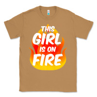 Toasted Coconut This Girl Is On Fire Fierce Lady Woman Power Go Girls Fiery Classic Tee - StudioElite