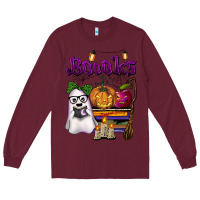 Burgundy boooks Long Sleeve Tee - BarkalooDesign