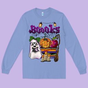 Boooks Long Sleeve Tee Designed By Barkaloodesign