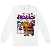 White boooks Long Sleeve Tee - BarkalooDesign