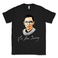 Black rbg ruth bader ginsburg feminist t shirt   signature art Classic Tee - StudioElite