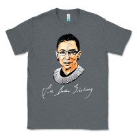 Charcoal Heather rbg ruth bader ginsburg feminist t shirt   signature art Classic Tee - StudioElite