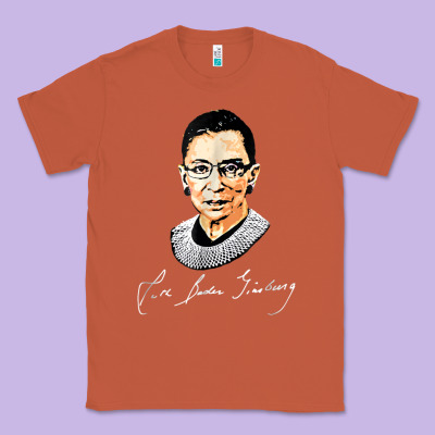 Rbg Ruth Bader Ginsburg Feminist T Shirt   Signature Art Classic Tee Designed By Studioelite