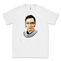 White rbg ruth bader ginsburg feminist t shirt   signature art Classic Tee - StudioElite