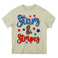 Mossy stars & stripes Heavy Core Tee - BundleAndBundleShop