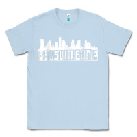 Dusty Blue be someone h town houston texas skyline. t shirt Classic Tee - StudioElite