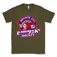 Army Green granite city lumberjacks hockey Classic Tee - StudioElite