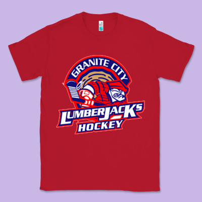 Granite City Lumberjacks Hockey Classic Tee Designed By Studioelite