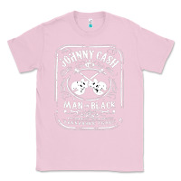 Bubblegum Pink johnny cash man in black Classic Tee - StudioElite