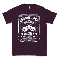 Plum johnny cash man in black Classic Tee - StudioElite