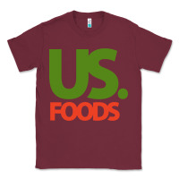 Burgundy us foods design Classic Tee - StudioElite