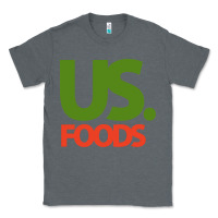 Charcoal Heather us foods design Classic Tee - StudioElite