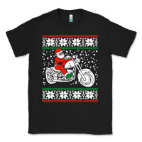 Black santa ridin motocycle Classic Tee - StudioElite