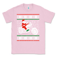 Bubblegum Pink santa ridin motocycle Classic Tee - StudioElite
