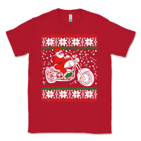 Red santa ridin motocycle Classic Tee - StudioElite