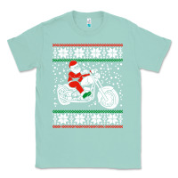 Seafoam santa ridin motocycle Classic Tee - StudioElite