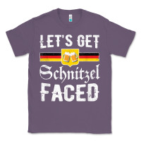 Lavender lets get schnitzel faced men women vintage oktoberfest t shirt Classic Tee - StudioElite
