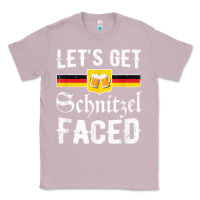 Lilac lets get schnitzel faced men women vintage oktoberfest t shirt Classic Tee - StudioElite