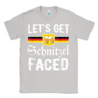 Moon Dust lets get schnitzel faced men women vintage oktoberfest t shirt Classic Tee - StudioElite