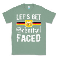 Sage lets get schnitzel faced men women vintage oktoberfest t shirt Classic Tee - StudioElite