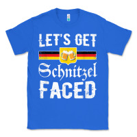 True Royal lets get schnitzel faced men women vintage oktoberfest t shirt Classic Tee - StudioElite