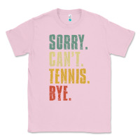 Bubblegum Pink sorry can't tennis bye funny vintage retro tennis player t shirt Classic Tee - StudioElite