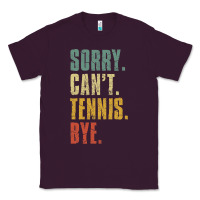 Plum sorry can't tennis bye funny vintage retro tennis player t shirt Classic Tee - StudioElite
