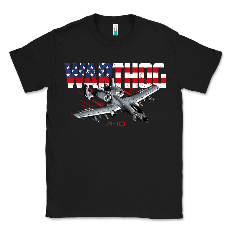 Military Airplane A-10 Warthog American Flag Classic Tee by StudioElite | Teevron