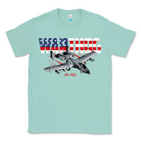 Seafoam Military Airplane A-10 Warthog American Flag Classic Tee - StudioElite