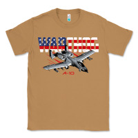 Toasted Coconut Military Airplane A-10 Warthog American Flag Classic Tee - StudioElite
