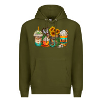 Army Green rodeo coffee cups Premium Hoodie - AdoDesignShop