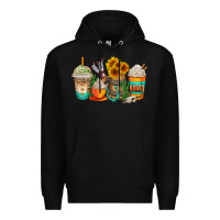 Black rodeo coffee cups Premium Hoodie - AdoDesignShop