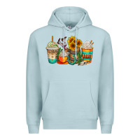 Blue Mist rodeo coffee cups Premium Hoodie - AdoDesignShop